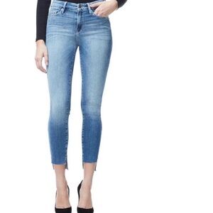 Good American Good Legs Raw Staggered Hem Skinny Jeans Size 4/27